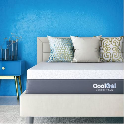 COOL GEL Memory Foam 12-Inch Mattress with Pillow, CertiPUR-US...