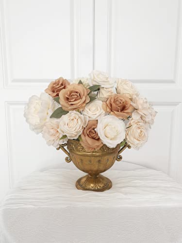 Facinoc Roses Artificial Flowers Nude Bouquet Box Set For Diy Wedding Centerpieces For Table Bridal Baby Shower Decorations Party Home Decor Indoor Outdoor Faux Silk Floral Arrangements #TOP6