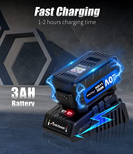 image for AVID POWER Cordless Impact Wrench, 1/2 Impact Gun w/Max Torque 330 ft 