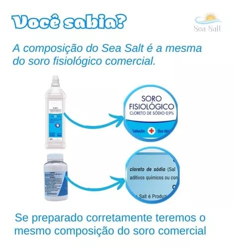 Kit 3 Unidades Sal Ultrafino Sem Iodo Para Limpeza Nasal 100g