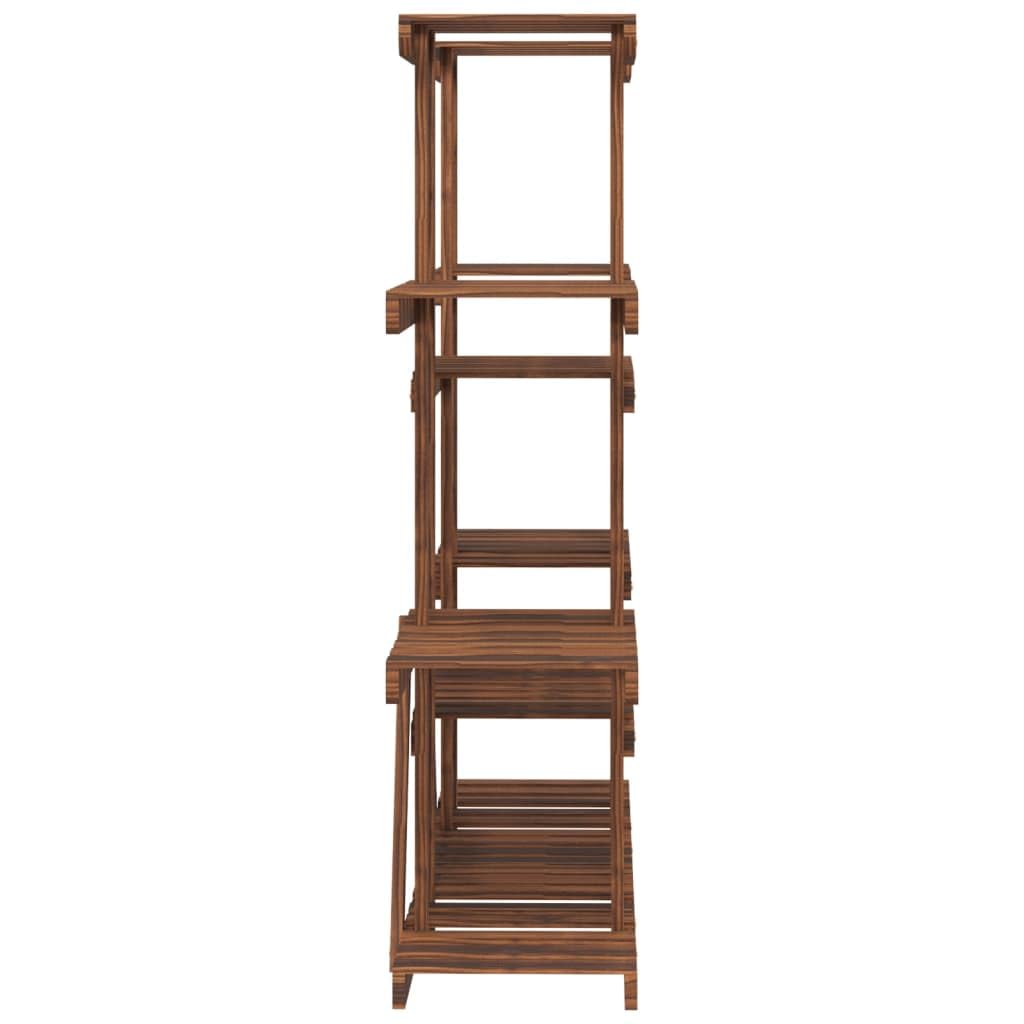 vidaXL Soporte para Flores Madera Maciza de Abeto 110x25x110,5 cm, Soporte para Plantas, Soporte para Flores de Madera, Soporte de Plantas de Exterior
