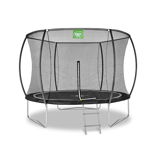 EXIT Toys Black Edition Rundes Trampolin - ø244cm - Fußschutzsystem - Mit...
