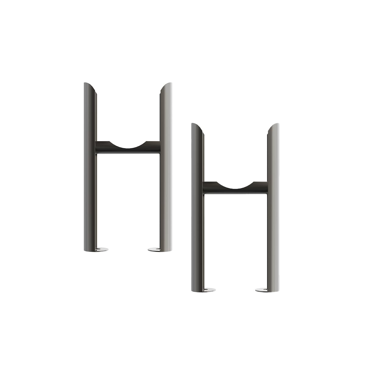NRG Traditional 3 Column Radiator Floor Mounting Feet Kit - Raw Metal