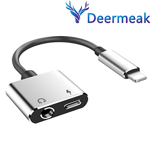 Headphone Adapter for iPhone Jack AUX Audio 3.5 mm Jack Adapter for iPhone Adapter Splitter Earphone Compatible with iPhone 7/7p/8/8p/X...