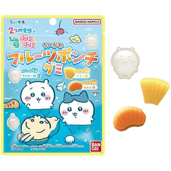 Bandai Chiikawa Fruit Punch Gummies, 1.3 oz 38 g x 10 Packs