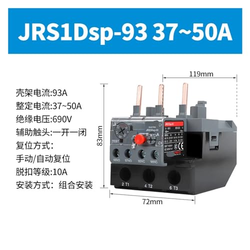 Protección de sobrecalentamiento con relé térmico JRS1D-25 de 220V 2