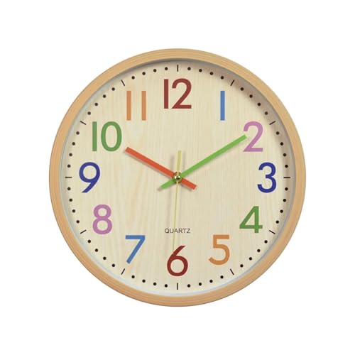 Horloge murale tridimensionnelle en bois créative de 8 pouces avec relief unique - 2