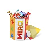 Boite crayon garnie d'un Assortiment de 20 bonbons au chocolat MILKA,...