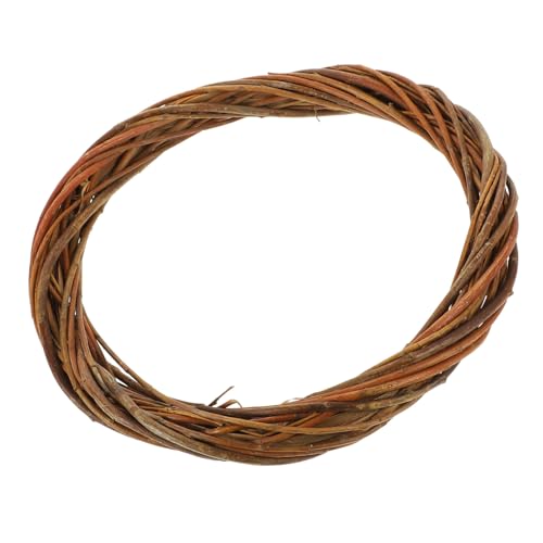 DECORNIJIA Guirnalda de Mimbre Natural Aro para Coronas DIY Decoración Navideña Artesanal para Puertas y Paredes Fiestas Bodas