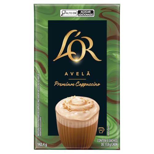 Cappuccino Soluvel L'or Avela Premium 142,4g com 8 Saches