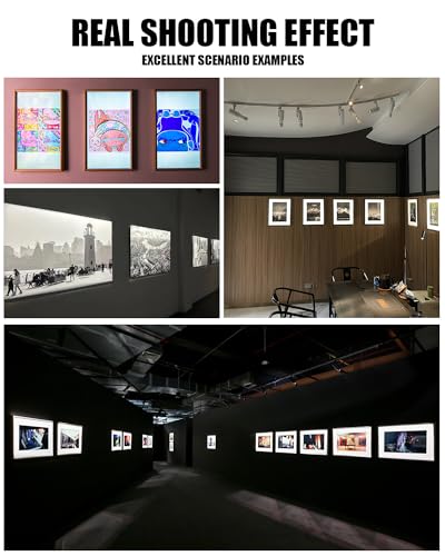 Image of LED Dimmable Ceiling Spotlight, 18W Adjustable Aperture Shape Light, Ceiling Mounted Directional Spot Light for Museum Art Gallery Exhibition Art 2700K