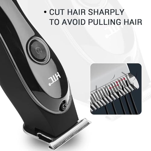 Image of GLAKER Professional Beard Trimmer for Men | Cordless Hair & Beard Trimmer | Precision Grooming Kit with Adjustable Comb | Rechargeable Beard & Mustache Trimmer (GOLD)