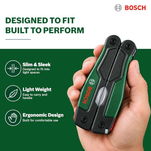 Bosch 16-in-1 Multi-Tool (Multifunktionswerkzeug zum Heimwerken, Outdoor und Camping; Edelstahl; Verriegelungsfunktion; Softgrip; 16… – Ansicht 5