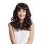 WIG ME UP - 60893-P103 Perruque Femmes Hommes Carnaval bouclés Noir mulet Prolo Plouc Chanteur Star