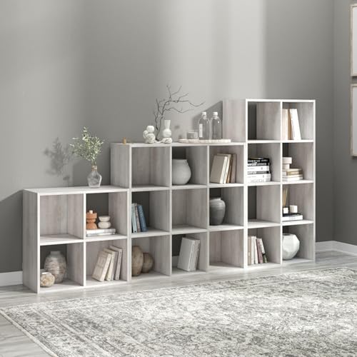 Signature Design by Ashley Paxberry Coastal 4 Cube Storage Organizer or Bookcase, Whitewash - Image 5