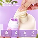 Redfly 17PCS Travel Bottles for Toiletries, TSA Approved Travel Size Containers, Leak Proof Travel Containers for Toiletries, Silicone Travel Kit for Shampoo, Conditioner, Lotion & Creams Purple - Image 4