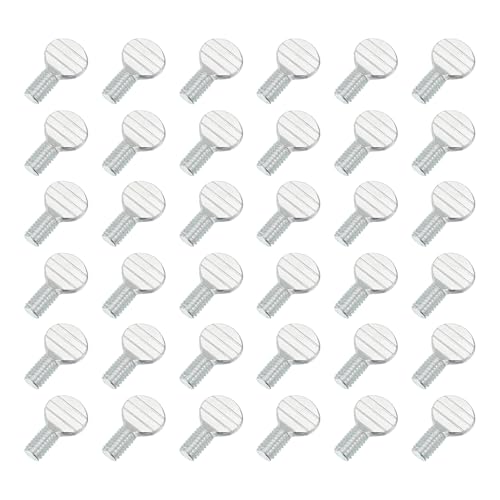 Vis moletées M6 x 10 mm à tête plate entièrement filetée pour machines