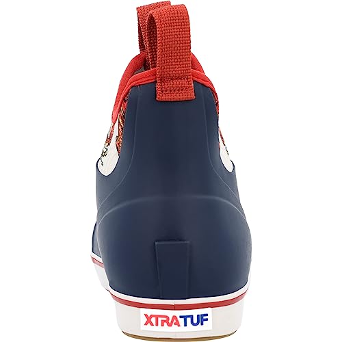 Image of XTRATUF Wmn Blu 6 inch Lobste, Color: Navy /Lobster Print, Size: 9 (XWAB-9LOB-090)