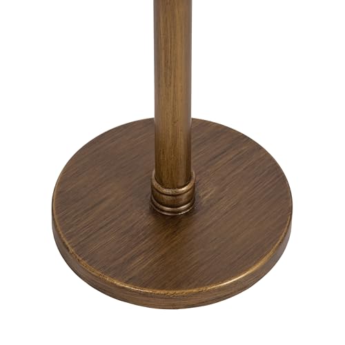 Kate and Laurel Stratton Vintage Round Pedestal Drink Table; 9 x 9 x 22; Antique Gold; Decorative Mini Table for Use as Indoor Plant Stand or Cute Living Room Accent by Kate and Laurel - Used condition - Image 4