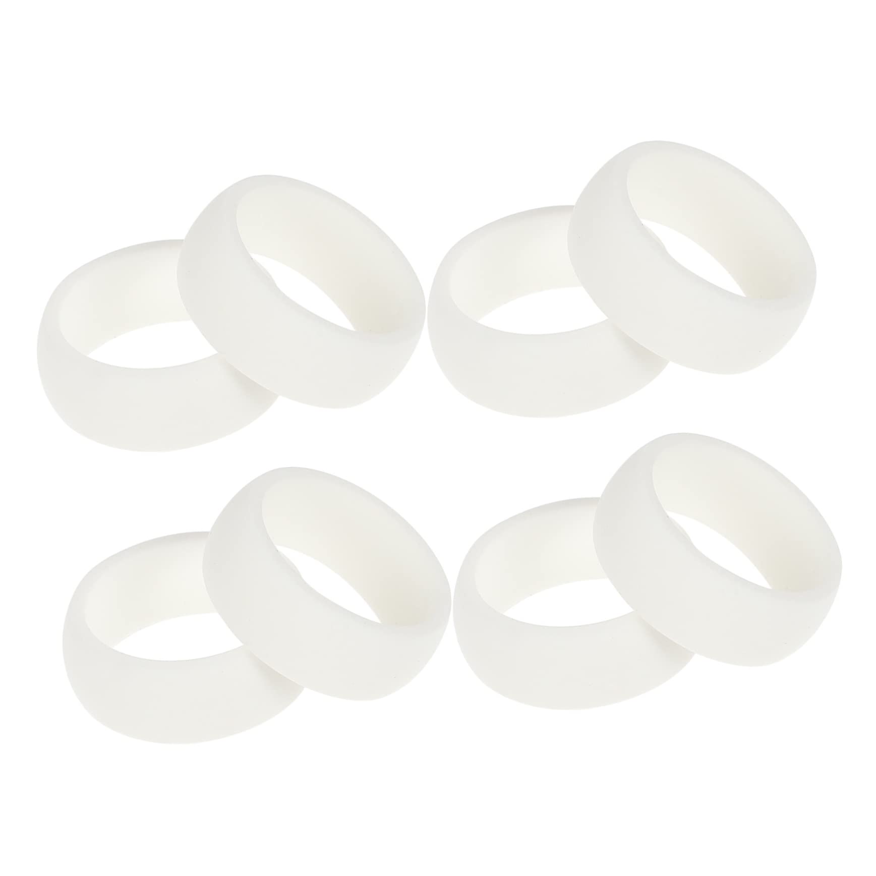 GAROZATION 8pcs Mens Sports Silicone Rings Workout Ring for Men Fitness Finger Gym Accessories Build Non-slip Odorless Latex-