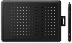 Mesa Digitalizadora Bluetooth WacoOne Pequena CTL472 Com Caneta Preto e Vermelho