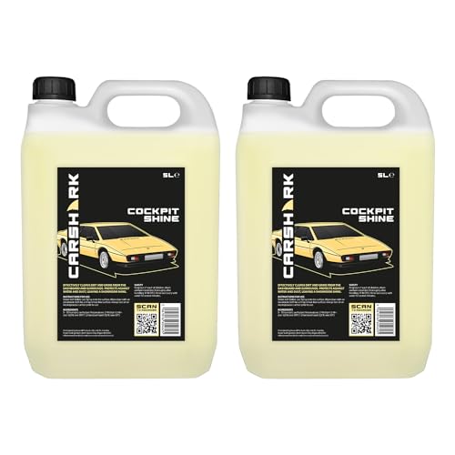 CARSHARK Cockpit Shine 2 x 5 Litre, Dashboard Cleaner, Cleans and Protects