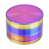WEGRIND Grinder, Spice Crusher, 2 inch 4 Pieces Zinc Alloy Grinders - Rainbow