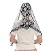 Eigso Women Triangle Lace Veil Fashion Bridal Tassel Head Wrap for Woman