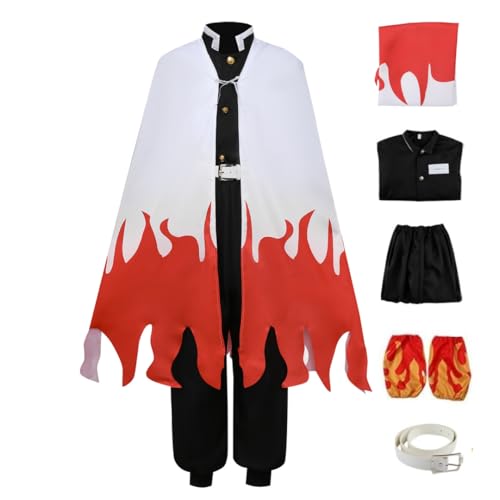 ToouYoor Men Anime Cosplay Costume Anime Kimono Suit Outfit Halloween Costume(Orange XL)