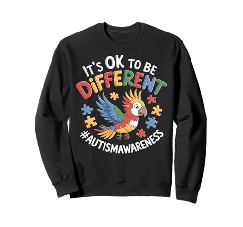 Its OK To Be Different Colorful Autism Awareness Kids Boys Sudadera