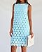 BTFBM Women Hollow Out Circle Embroidered Short Dresses Summer Casual Sleeveless Vacation Party Cocktail Tank Dress(Light Blue, X-Large)