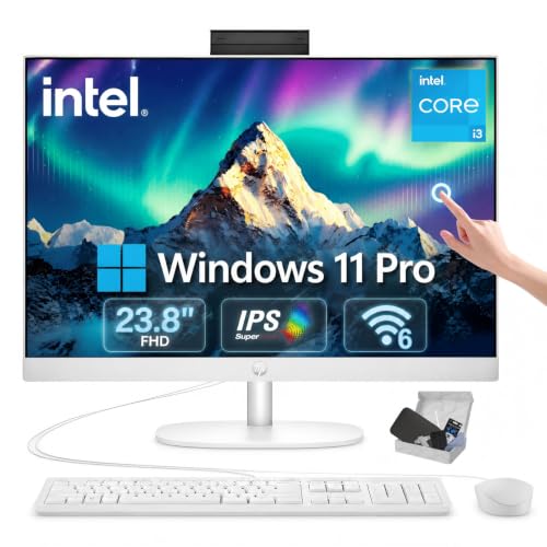 Image of HP All-in-One Desktop Computer, Core i3 N300, 16GB 512GB SSD