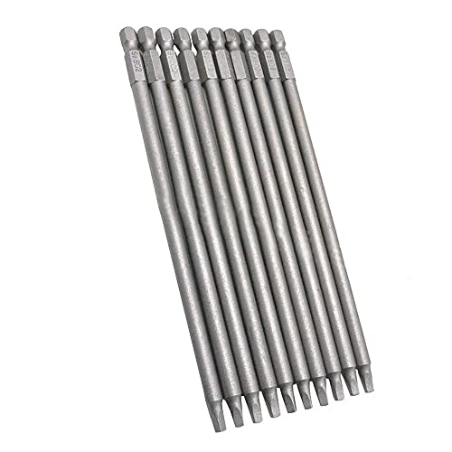 Eyech 10Pcs Square Head Bits #2, Square Head Screwdriver Bits ...