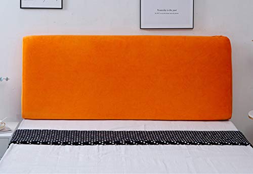Funda Para Cabecero De Cama Cubierta De Cabecero De Cama Protector Funda Gamuza De Tela Elástica Cubierta,Orange-90~110cm