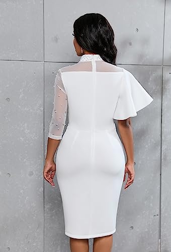 Robe de bal moulante confortable en maille extensible VERWIN - 7