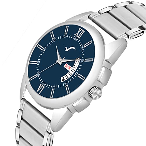 Image of WRIGHTRACK New Generation Analog Day Date Functioning /Working Stainless Steel Chain Watch for Men & Boys
