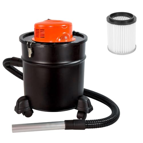 Aspirateur à cendres 1200W 20L - 1 Filtre HEPA - Aspiration cendres et poussières pour résidus...