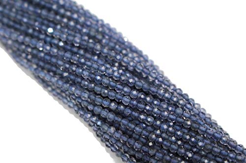 Perline Micro Sfaccettate In Fluorite Naturale – 2 Fili Da 2-2.5mm, Qualità AAA, Per Creazione Gioielli, Fatte A Mano In India