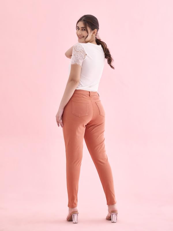 Image of GO COLORS Women Mid Rise Premium Straight Jeans