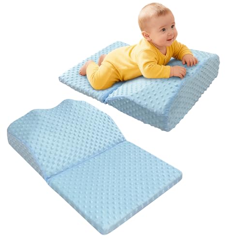 POWYS Colic Baby Relief Pillow Tummy Time Prop - Reflux & Gas Relief，Wedge Pillow for Infant -...