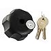 RAM Mount Knob w/Keyed Lock & 1/4" - 20 Brass Hole