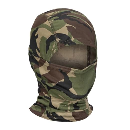 XY3545HS Máscara facial camuflada balaclava para homens e mulheres - caça, esqui, motocicleta à prova de vento, proteção UV e treinamento militar, Selva camuflada, Tamanho Único