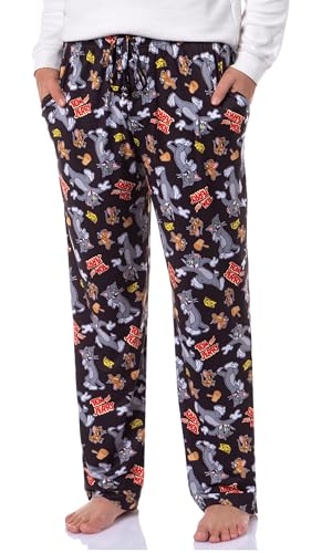 INTIMO Tom and Jerry Men's Cheese Tossed Print Sleep Pajama Pants For Adults