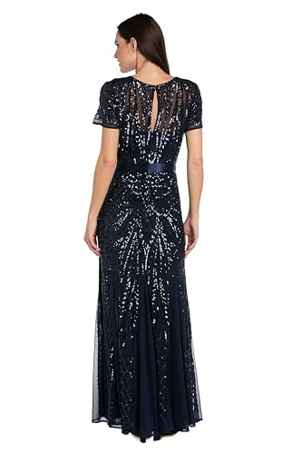 Robe à manches courtes et paillettes coupe fluide et confortable