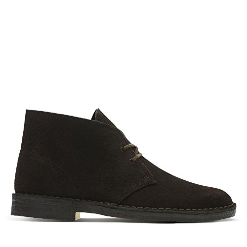Image of CLARKS Men's Desert Boot Chukka Boot, Black Leather, 13 M US