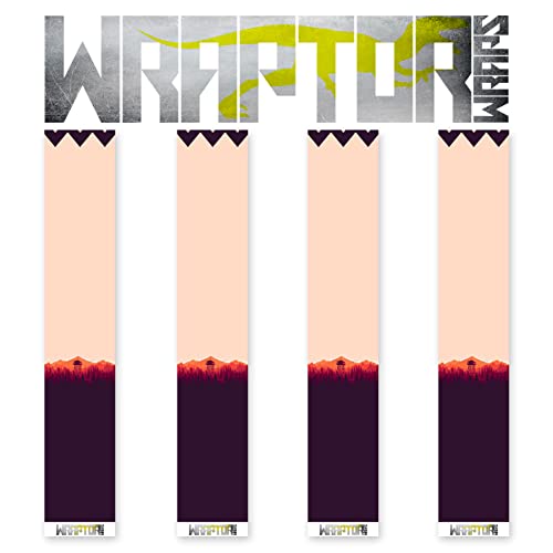 na-1 Wraptor Wraps Archery Arrow Wraps - Mountain at Dusk Arrow Wraps - Pack of 13-150mm Length - Large Width