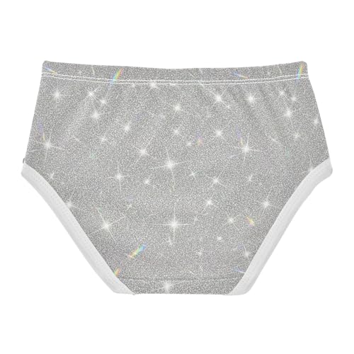 Joisal Cotton Girls Underwear Toddlers Minimalist Gray Stars Art Little Girl Panties Fun Print Kids Undies Briefs 2t2