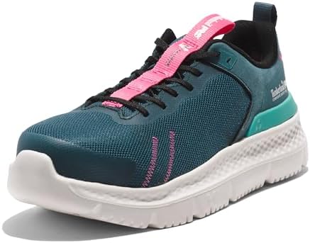 Timberland PRO Women's Setra Composite Safety Toe Industrial Athletic Work Shoe, Green/White-2024 NEW, 7 M US