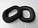 Replacement Leather Earpads Repair Parts for Astro A50 Gaming Headset (Black earpads)