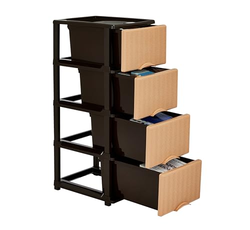 See full amazon price history chart for Amazon Brand - Solimo Premium Plastic Multipurpose Modular Drawer for Home and Office - Large (4 Racks, Brown & Beige, Rattan Design) Amazon Brand - Solimo Premium Plastic Multipurpose Modular Drawer for Home and Office - Large (4 Racks, Brown & Beige, Rattan Design) (B0C2ZKDFM6) Amazon Price History, Amazon Price Tracker